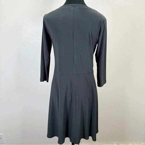 Sympli Hi Low Assymetric Three Quarter Sleeve Tunic  Grey Sage - Picture 4 of 16